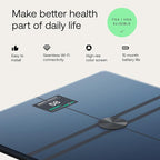 WITHINGS Body Comp - Scale for Body Weight and Complete Body Analysis, Wi-Fi & Bluetooth, Baby Digital Scale, Accurate Visceral Fat, Heart Health, Scales Compatible with Apple