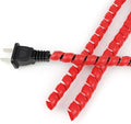 Spiral Cable Wrap, 16.4ft, 33ft Wire Protection Sleeve Cover Cable Organizer Pipe Flexible Spiral Wrap Winding Tube Prevent Cat from Chewing Cables (Red, 10mm (3/8")-16.4ft)