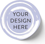 100 Custom Vinyl Stickers - Upload Your own Image, Text, Design, Logo - Personalized Logo Labels for Handmade, Packaging, Bottle, Jars, Candle, Brand Stickers (Lavender Swirls, 6x6)
