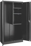 Global Industrial Janitorial Cabinet Assembled 36x18x72 Black