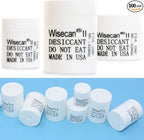 2 Gram 500 Pack Silica Gel Canister, Desiccant Canister, Silica Gel Capsules, Desiccant Capsules, Moisture Absorbers for Food Storage, Food Safe Dehumidifiers Wisecan