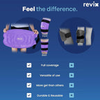 REVIX 20" XXXL Ice Pack for Knee Discomfort and Fatigue, Reusable Extra Large Cold Packs for Relaxation, Knee Replacement Surgery, Promoting Flexibility and Mobility with Cold Therapy, Purple