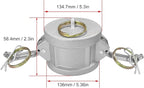 2PCS Cam and Groove Fitting, Aluminum, Type DC, 4" Dust Cap, with 2PCS Camlock Gasket Fitting (4“)
