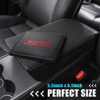 Leather Car Registration and Insurance Cards Holder Compatible with Chevy Camaro SS, Vehicle Glove Box Car Organizer with Magnetic Shut, Documents License for Camaro SS Owners