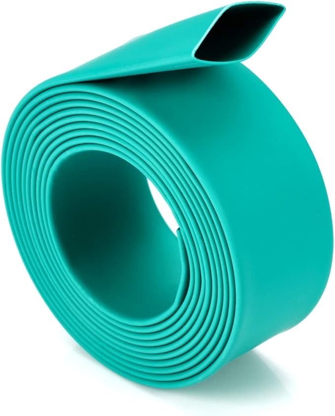 Chanzon 2:1 Ratio 3/8" (10mm) Heat Shrink Tubing 3.3Ft Roll (1M Total Length) Green Polyolefin Sleeving Wrap Shrinking 2 to 1 1pcs