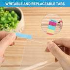 HABGP Binder Dividers with Tabs, 8 Tab Sheet Protectors for 3 Ring Binder, Clear Dividers for 3 Ring Binder Page Protectors, Notebook Binder Sleeves with Pockets, 3 Set (24 Pcs)