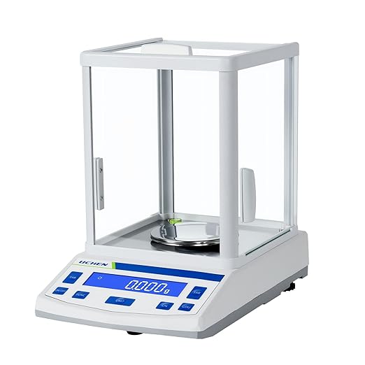 LICHEN Lab Scale High Precision Scale Laboratory 0.001gx500g Accuracy Lab Digital Analytical Balance Weigh(500g,1mg)