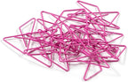 JAM PAPER Colorful Butterfly Clips - Pink Paper Clamps - 15/Pack