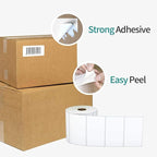 3"x2" 3-Proof Direct Thermal Barcode Shipping Labels for Zebra LP2844 GK420D GK420T ZD421 ZD420, 12 Rolls 8400 Pcs 2x3 Strong Adhesive Return Address Label Used with Rollo MUNBYN Arkscan