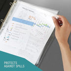 Sheet Protectors, 500 Count Bulk Clear Page Protectors for 3 Ring Binder, Top Loading Plastic Sleeves 8.5 x 11 inch
