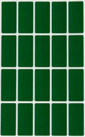 Royal Green Rectangular Color Coding Stickers 1.57 inch x 0.75 inch Rectangle Label in Forest Green (40mm x 19mm)- 100 Pack
