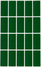Royal Green Rectangle Sticker Labels 1.57 inch x 0.75 inch (40mm x 19mm) Forest Green - 1000 Pack