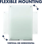 Quartet Whiteboard, Glass Dry Erase Board, Non-Magnetic, 8' x 4', Infinity Frameless Mounting, Includes Dry Erase Marker, Frosted White (G9648F)