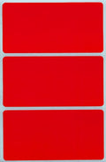 Royal Green Rectangular Name Tag Stickers Color-Coding Labels for Moving, and Storage 4" x 2", 45-Pack (Red)