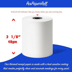 3-1/8 X 230 Thermal Paper Compatible with Star CT-S300 Tsp100 BPA Free 50 Rolls by Rollxy (48gm Thickness)
