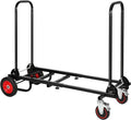 RedSwing Folding Multi-Utility Dolly Cart, Heavy Duty 8-in-1 Convertible Cart Adjustable Hand Truck/Platform Cart with R-Trac Wheels, 38" to 48" Telescoping Frame, 330lbs Load Capacity