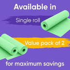48" x 1200" (100 ft) Light Green Kraft Paper Roll (Value Pack of 2), 45 lbs Thickness, Made in USA Colored Kraft Paper for School, Bulletin Board - Odorless, Non-Toxic, Safe for Kids