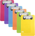 6 PCS MiNi Clipboard，Pretty Cute Small Clipboards 4×6 Inch A6 for Classrooms, Offices, Restaurants, Doctor Offices (Set of 6 Colors)