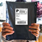 POLYSELLS 500 pcs 10x13 Inches Black Poly Mailers Shipping Envelopes, Strong Adhesive Sealing, Waterproof, and Tear-resistant Postal Mailing Bags for Clothing, Books, and Accessories
