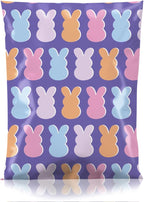 Metronic Poly Mailers 10x13 Inch 100pc, Easter Rabbit Bags for Shipping, Self-Adhesive Shipping Envelopes for Small Business, Waterproof Mailers Poly Bags for Shipping, Packaging Mailing Bags Bunnies