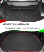 Edge Cargo Liners - All-Weather Tech Rear Trunk Tray Cargo Mats Protector Compatible with 2015-2023 2024 2025 Ford Edge with 5 Seats,Not for Titanium Model,3D Waterproof Durable Odorless Accessories