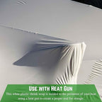 Farm Plastic Supply - Polyethylene Plastic Shrink Wrap - 7 mil – Boat Shrink Film for Heat Gun, Industrial Shrink Wrap, Plastic Sheeting for Storage & Protection (White, 20' x 50')