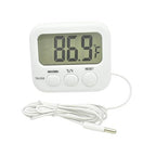 Small Digital Thermometer TA358 Celsius/Fahrenheit Temperature Indoor/Outdoor Meter Gauge with 5ft/1.5M Probe Sensor