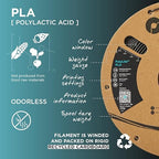 Polymaker PLA Filament, Brown 3D Printing PLA Filament 1.75mm 1kg - PolyLite 3D Printer PLA Filament, Dimensional Accuracy +/- 0.03mm, Compatible with Most 3D Printer, Brown