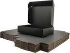 Small Black Shipping Boxes for Small Business Pack of 25-9x6x2 inches Cardboard Corrugated Mailer Boxes for Shipping Packaging Craft Gifts Giving Products