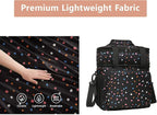 Expandable Insulated Lunch Box, Double Deck Lightweight Large Lunch Bag Tote Leakproof Cooler Bags for Women Adults Work Outdoor Picnic Daytrip, Polka Dots, 16L