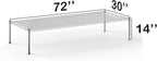30''W x 72''L x 14''H Chrome Plated Wire Dunnage Rack | Off The Floor Storage