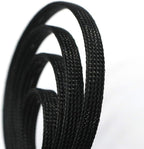 30ft PET Expandable Sleeving Wire Cable Sleeve (2/5", Black)