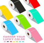PARLAIM 3 X 5 Inch Rectangle Adhesive Color Coding Stickers,Square Inventory Stickers -250 Per Dispenser Box Pink