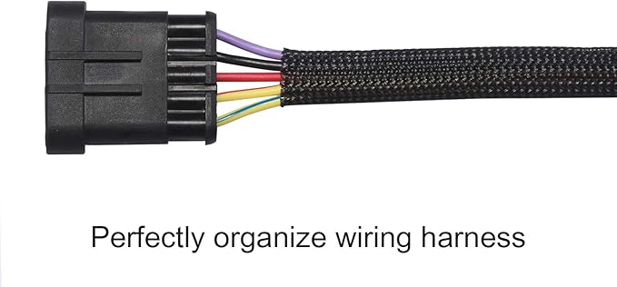 25ft - 1.5 inch PET Expandable Braided Sleeving – Black – Alex Tech Braided Cable Sleeve