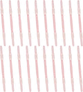 PATIKIL 20 Pcs Loose-Leaf Paper Binding Clamps, Pink Plastic Paper Organizers Notebook Fasteners Reusable Prong Binder Clip for Home Office File Report Chart Documents