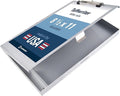 Saunders Tuffwriter Recycled Aluminum Storage Clipboard, 0.5" Clip Capacity, Holds 8.5 x 11 Sheets, Silver