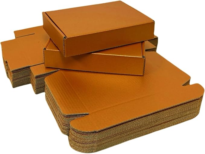 30 Pcs 9.8 x 7.9 x 2.8 inches Shipping Boxes for Small Business Cardboard Corrugated Mailer Boxes for Shipping Packaging Holidays Craft Gifts Giving Products (Copper, 9.8 x 7.9 x 2.8")