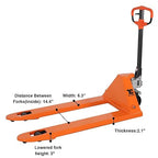 Tory Carrier Manual Pallet Jack Hand Pallet Truck 48" Lx27“W 5500lbs Capacity