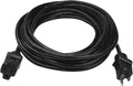 Clear Power 25ft Oil Resistant Heavy Duty Extension Cord 14/3 SJTOW, 3 Prong Grounded Plug, 15-Amp Power Cord for Farms and Ranches, Black, DCOC-0082-DC
