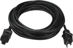 Clear Power 25ft Oil Resistant Heavy Duty Extension Cord 14/3 SJTOW, 3 Prong Grounded Plug, 15-Amp Power Cord for Farms and Ranches, Black, DCOC-0082-DC