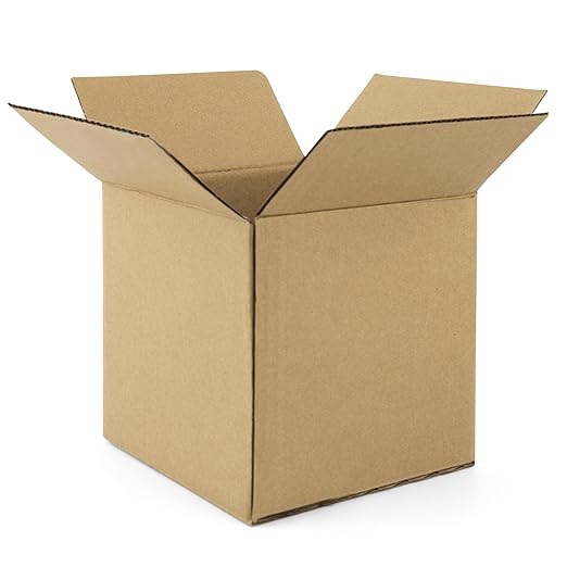 Golden State Art 6x6x6 Inches Shipping Boxes 28 Pack, Brown Corrugated Cardboard Box for Small Business Mailing Shipping and Storage