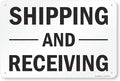 SmartSign - S-5803-AL-12x18-D9 "Shipping And Receiving" Sign | 12" x 18" Aluminum Black on White