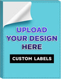 Custom Bright Neon Color Labels, Print Your Own Stickers, Upload Your Design for Printing - Smooth Matte Finish, Strong Adhesive, Crack and Peel - 6" x 9" - 25 Sheets per Pack (Light Blue)
