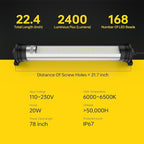 IP67 Explosion Proof LED Machine Light Work Tube Industrial Lighting for CNC Machine 110V to 220V (20w)