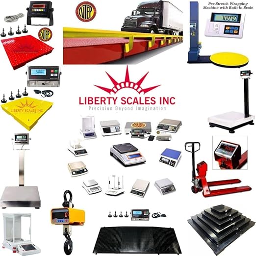 Liberty Scales LS-700-DC Dual Counting Smart Weighing Scale Systems, Size 48" x 48" (4' x 4') - C-Scale (33 lb x .001 lb) / Floor Scale 5000 lb x 1 lb
