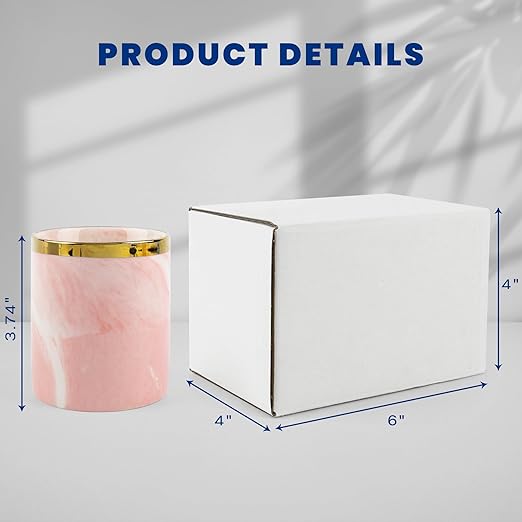 Golden State Art, 6x4x4 Shipping White Boxes, Corrugated Cardboard Box for Small Business, Mailing Gift Box, Candle Packing Box, 28 Pack