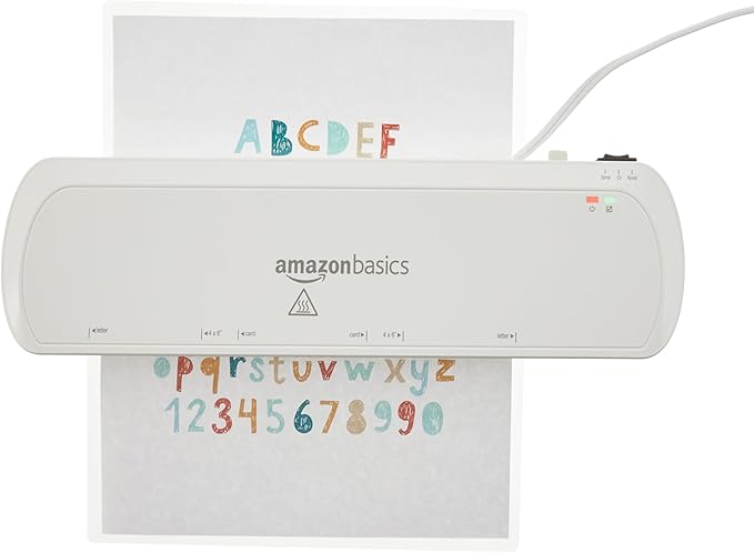 Amazon Basics Clear Thermal Laminating Plastic Paper Laminator Sheets, 2.8 mil, 9.0 x 11.5-Inch, 100-Pack