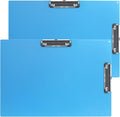 Acocony 11x17 Clipboard Double Clip Extra Large Clipboard Low Profile Clip 11 x 17 Clipping Board Plastic Blue Pack of 2