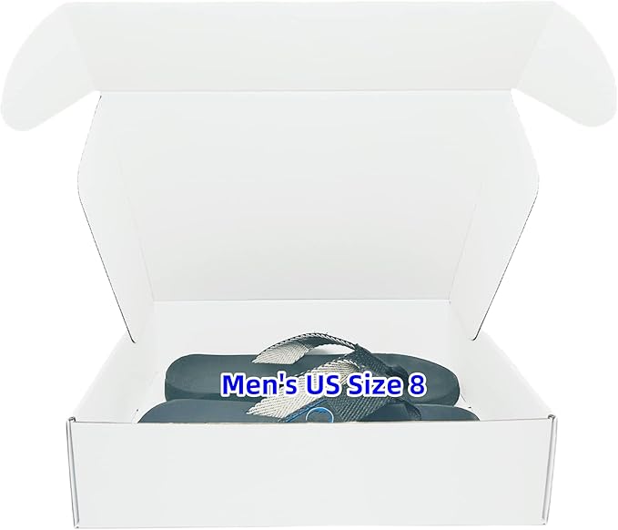 12x9x3 inches Small White Mailers Boxes Recyclable Corrugated Gift Box for Packaging Shipping Set of 10