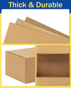 40-Pack-Small-Shipping-Boxes-6x4x4, Corrugated-Cardboard-Boxes-for-Packaging-Small-Business, Brown-Boxes-Mailers